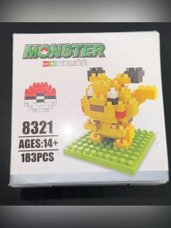 Pokemon Other - Pikachu Mini Decor Toy Building Blocks Pocket Monsters figurine designer Bandai